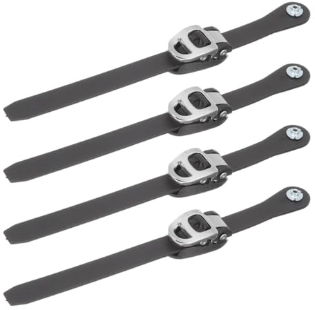 CALLARON 4 Correas de Hebilla de Plástico para Patines de Velocidad y Estilo Libre, Correa de Fijación Trinquete, Compatible Patines Línea y Quad, Accesorio Duradero para Patinaje Seguro