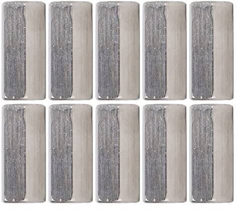 10 écrous à douille hexagonaux M8, écrou de connexion pour tige filetée en acier inoxydable, écrou de raccordement métrique à filetage fin pour boulons, goujons et vis, en matériau