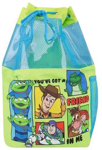 Disney Mochila de natación Toy Story para niños, bolsa de natación con cordón, mochila para niños para la piscina o la playa, talla única