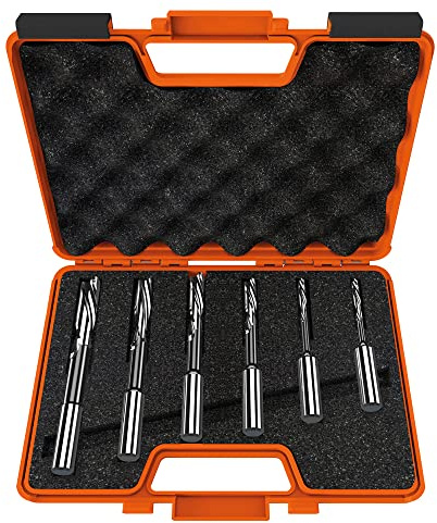 CMT 160.001.10 Set con 6 Punte Elicoidali per Mortasare, Grigio