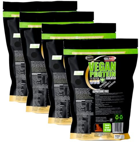 Hyper Vegan Protein 3kg Cacao - Proteine in Polvere Senza Edulcoranti - Proteine in Polvere Isolate senza Glutine - Proteine in Polvere Vegane per Aumento Massa Muscolare, Favoriscono il Recupero