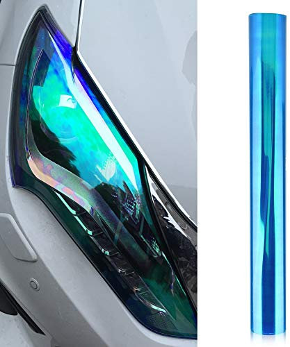 Auto-Scheinwerfer-Aufkleber selbstklebend Nebelscheinwerfer Folie Aufkleber Vinylfolie (30 x 120 cm dunkelblau) Scheinwerfer-Folie Schutz Auto-Scheinwerfer