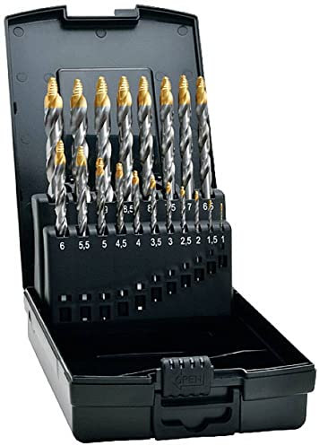Exact Broca espiral 74561 HSS TIN-TIP DIN 338 1 Set