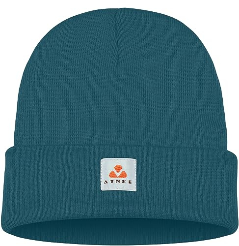 ATNKE Strick Beanie Mütze Dehnbar Weich Warm Täglich Winter Mützen mit Manschetten für Herren und Damen Geschenke/Olive Green