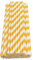 Haobase 50 Stück Papier Trinkhalme, biologisch abbaubare Papier Strohhalme zum Trinken Cocktail, Kaffee, kalte Getränke (Streifen-Muster) (White/Orange Stripes)