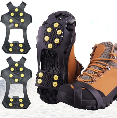 Spikes für Schuhe Winter, Schuhspikes Schnee und EIS Anti Rutsch, Spikes Schuhe Schuhkrallen,Spikes für Schuhe Winter, Hiking Walking