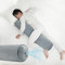 ONTYZZ Oreiller de Corps Gonflable Coussin Long Adultes Enfants Oreiller Rond Cylindrique Long pour Dormir L'étreinte Retour Cou Soutien Oreiller Câlin sur Le Côté