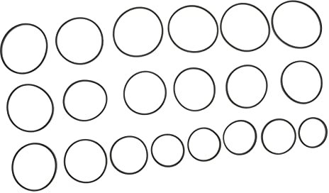 Housoutil 20 Pièces Ceinture De Magnétophone Cassette Vice Enregistrer Condensateur Électrolytique Électronique Plaque Tournante Bandes Kit De Condensateur Conduire Trousse Black Caoutchouc