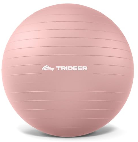 Trideer Exercise Ball Yoga Ball,Office Seating & Balance Ball Chair, Stability Ball for Pilates, Physical Therapy,Core Training & Balance Improvement & Stretching