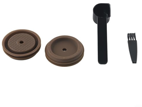 Återanvändbara lock med kaffekapslar, 59 mm återanvändbara silikonlock för att fylla på kapslar kapsel för kapslar (2 st)
