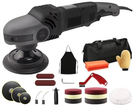 5 Inch 125 /150 /180 MM Plate 1380W Rotary Polisher Set Electric Polishing Machine Variable Speed for Sanding Waxing Lightweight and Easy to Use