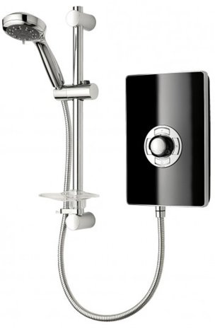 Triton Aspirante 8.5KW Gloss Black Electric Shower