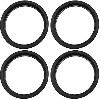 sourcing map 4 Stücke Kunststoff Zentrierringe Distanzringe für Universal 66.6 bis 57.1 mm Schwarz