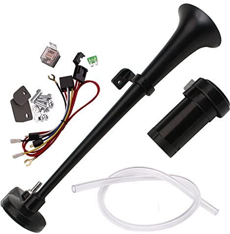 FARBIN Luft Hupe 12V Air Horn 150db LKW Lufthorn Drucklufthorn 18 Inch Auto Horns mit Kompressor für Auto PKW LKW Booten Motorrädern Zug Hupen Tgv Lkw Hupe