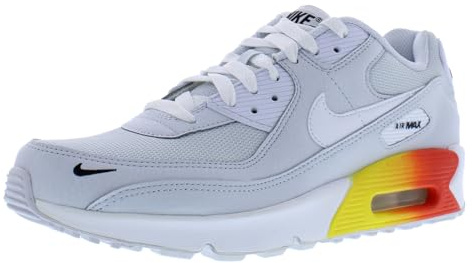 Nike Girls' Air Max 90 Trainers, Gray, 4 UK