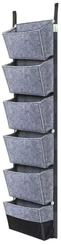 Stgbcst Sacs à Plantes Muraux à Suspendre pour Intérieur en Feutre, Vertical, 107 x 30 cm, Imperméable, pour Plantes Verticales (Gris)