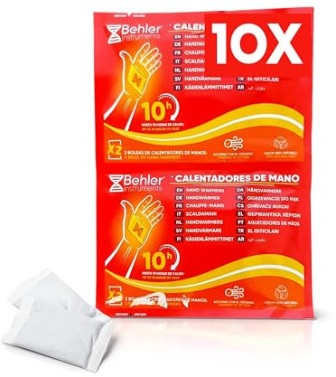 Behler - Pack mit 10 Paar Handwärmern - Luftaktiviert - Handwärmer - Bis zu 10 Stunden - Hand Warmers - Ideal für Handschuhe, Taschen oder zum Halten in den Händen bei Outdoor-Sportarten