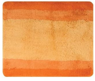 Spirella – Balance Polyester-Badematte – rutschfest – 55 x 65 cm – Orange – Maschinenwaschbar bei 40 °C – 90% Polyester, 10% Acryl – Komfort und Sicherheit