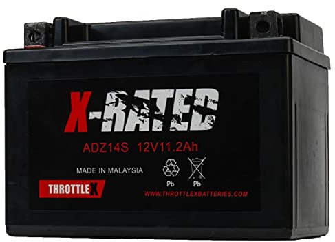 ThrottleX Batteries - ADZ14S- AGM Replacement Power Sport Battery