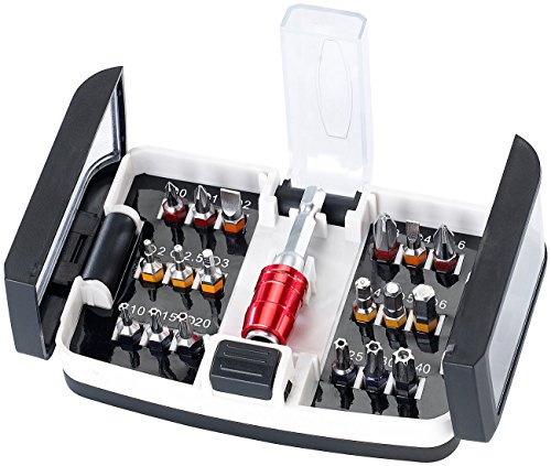 AGT universalbit: Universal-Bit-Set aus hochwertigem Chrom-Vanadium (Universal Bit für alle Schrauben, Werkzeug Set, Schraubenzieher)