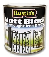 Rustin's Blam500 Paint, Matt, Black, 500ml
