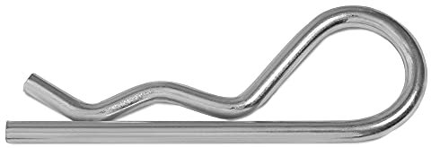 HEAVYTOOL Pasador de resorte de 5 mm x 102 mm simple (10 unidades)