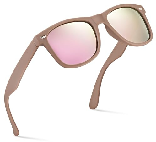 Retro Rewind Polarized Sunglasses for Men and Women - UV Protection Classic Mens Womens Sun Glasses - Cool Vintage 80s Shades