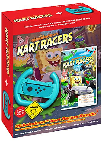 MERIDIEM GAMES, S.L. Accesorios PC y Portátiles Marca Modelo Nickelodeon Kart Racers (CIB) + Volante-Switch