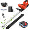 Cordless Hedge Trimmer for Makita Battery,Electric Hedge Trimmer With 4000mAh Battery and Charger,51cm Cutting Blade,Branches up to 20mmThick,Hedge Cutter for Trimming Hedges, Shrubs, Border Plants
