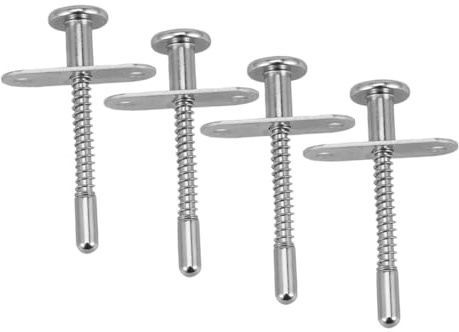 POPETPOP 4 pièces Loquets à Ressort Multifonction pour Lit Armoires et Fenêtres Verrou Réglable pour Sécurité et Ajustement Hauteur Accessoires de Fixation pour Berceau