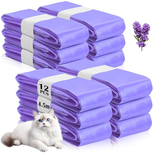 CIOXSOIO 12 Recambios Contenedor de Pañales, 4.5m Recambios Bolsas de Repuesto de Arena Antiolor, Compatible con Litter Genie Tommee Tippee LitterLocker