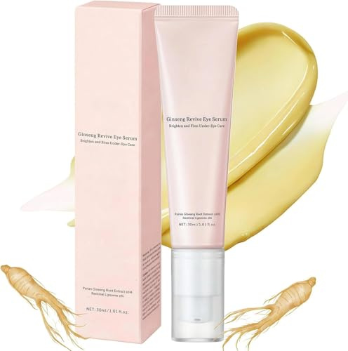 Siero oculare con ginseng e retinico, crema per gli occhi coreana contro occhiaie e gonfiore, riduce le borse lacrimali, crema idratante antirughe per la zona degli occhi (1 pezzo)
