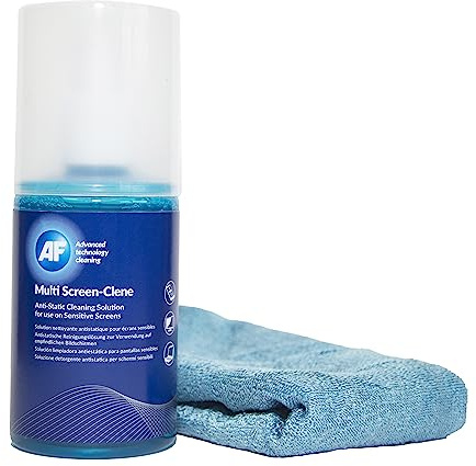 AF Multi Screen Clene Screen Cleaning Pump Spray with Micro Fibre Cloth - 200ml For Mobile Phones, TV's, Laptops, Monitors, LED, LCD, Plasma & Tablets - MCA_200LMF