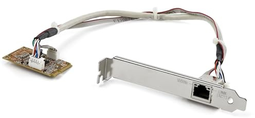 StarTech.com Mini PCIe Card - 10/100/1000Mbps RJ45 Port - IEEE 802.3 - Jumbo Frame - Network Card (ST1000SMPEX), 1 port