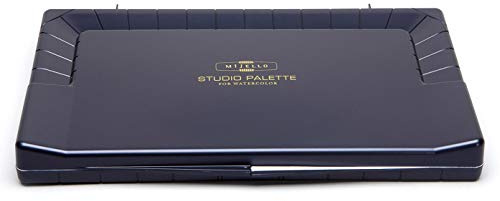 Studio Palette för akvarell Bullet Proof Glass 55 akvarellfärger av Mijello