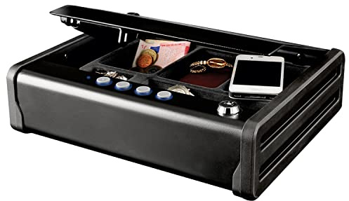 Master Lock Kompakt Tresor mit Zahlenschloss, elektronische Kombination, Ideal für Scheckbücher, Schmuck, Ausweise und mehr