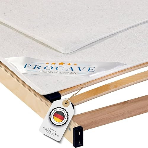 PROCAVE | protège-sommier à Lattes en Feutre de Haute qualité | protège-Matelas | protège-Matelas Respirant réalisé en Feutre aiguilleté | fabriqué en Allemagne | 160x200 cm