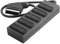 BestPlug Audio Video Verteier, 1 Scart-Stecker männlich auf 5 Scart Buchse Kupplung weiblich, mit 40cm Kabel, Schwarz