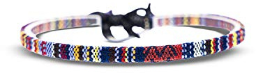 Made by Nami Surfer Beach Bracelet Men & Women - Braided Boho Summer Bracelets - Handmade Festival Jewellery - Waterproof & Adjustable - Ethnic Hippie Style (Dark Multi)