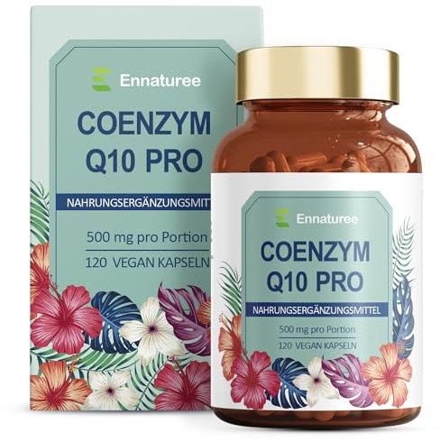 Ennaturee Coenzym Q10 Hochdosiert 120 Kapseln, 4 Monate