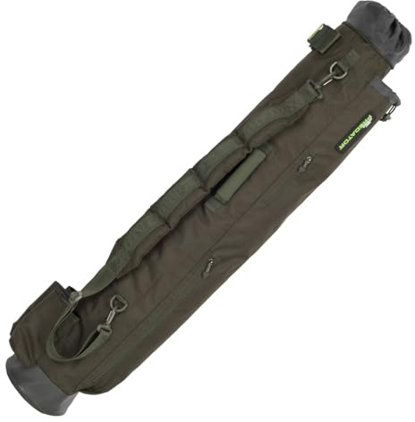 Fox Rage Predator Quiver | Pike and Zander Fishing 3 Rod Quiver | Compartments for Landing Net and Bank Sticks | Side Zippers for Accessories | Padded Carry Strap | Code FLU011