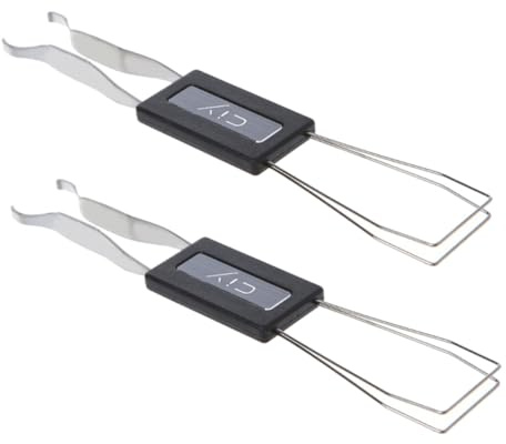 FELTECHELECTR 2 Piezas Extractor de Teclas Mecánico para Teclado de Herramienta Duradera de Metal y Abs para Quitar y Ajustar Teclas Compatible Mayoría de Teclados Compactos Accesorio