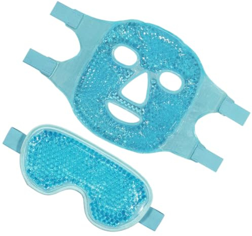 Masque Oculaire Rafraîchissant Réutilisable en Pvc, 1 Set | Masque Oculaire à Compresse Froide, de Glace Double Face, pour Salon de Beauté et Maison