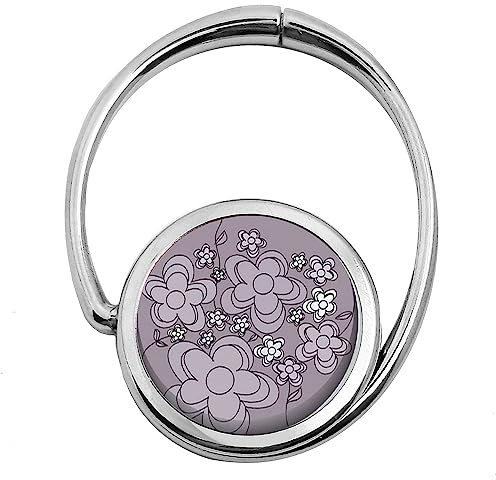 Miss Kha - Accesorio Bolso Plegable Flores Grises, Gris, Talla Única
