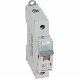 406411 Interrupteur Modulaire Unipolaire 1p 250v - 40a - 1 Module - Bornes à Vis Legrand Dx³-is
