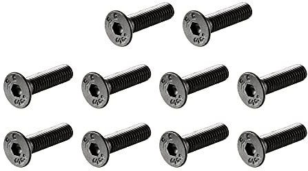 uxcell M3x12mm 10.9 Carbon Steel Countersunk Head Hex Socket Screw (Pack of 50)