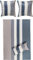 JOOP! 4069-9 Cornflower Stripes Mako-Satin-Bettwäsche 200x200 + 2x 80x80 deep coal