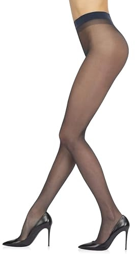 Sarah Borghi Dream 20 Collant Donna Velato 20 Denari, Calze Donna in Lycra con Tassello in Seta e Cucitura Piatta, Made in Italy (blu, XXL)