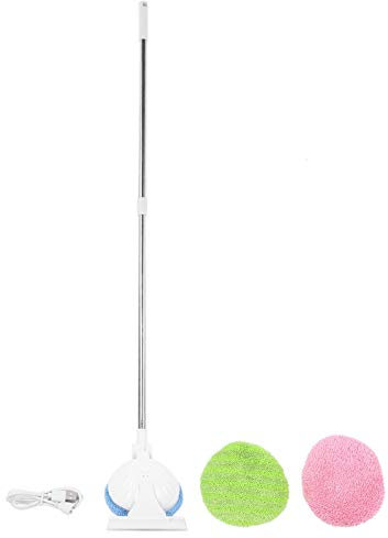 Tergicristallo per vetri, strumento per la pulizia dei vetri girevole senza fili Telescopico per la pulizia dei vetri Rotazione di 90° Pulitore per vetri elettrico USB Pulizia del pavimento