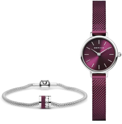 BERING Damen Uhr Quarz Movement - Classic Collection mit Edelstahl und Saphirglas 11022-909-GWP